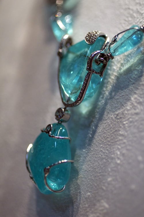 Mozambique 'Paraiba' Tourmaline Necklace by Hubert Gems