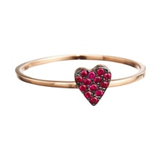 Ruby love ring by Ileana Makri