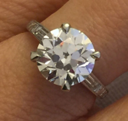 LLJsmom's 20th Anniversary:  3.04 Ct Old European Cut Diamond Upgrade (Top View) - image by LLJsmom