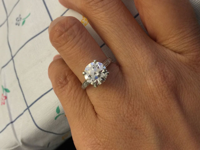 LLJsmom's 20th Anniversary:  3.04 Ct Old European Cut Diamond Upgrade (Hand View) - image by LLJsmom