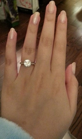 Lenapie's Reset August Vintage Cushion (AVC) Diamond Ring (Hand View) - image by Lenapie Lenapie's Reset August Vintage Cushion (AVC) Diamond Ring (Hand View) - image by Lenapie