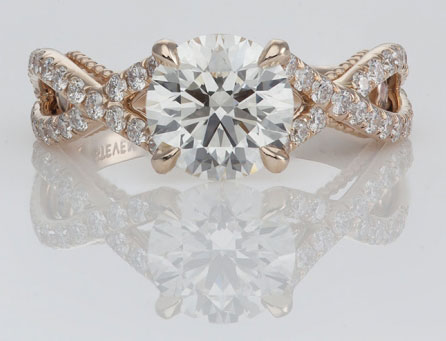 Medphysdave's Unique Twisted Shank Engagement Ring (Top View) - image by Steven Kirsch Medphysdave's Unique Twisted Shank Engagement Ring (Top View) - image by Steven Kirsch