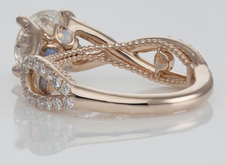 Medphysdave's Unique Twisted Shank Engagement Ring (Bottom Angled View) - image by Steven Kirsch Medphysdave's Unique Twisted Shank Engagement Ring (Bottom Angled View) - image by Steven Kirsch