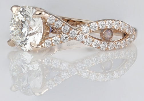 Medphysdave's Unique Twisted Shank Engagement Ring (Side View) - image by Steven Kirsch Medphysdave's Unique Twisted Shank Engagement Ring (Side View) - image by Steven Kirsch