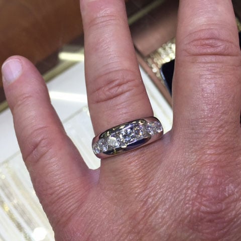 Rod's Men's Bling: Wedding Rings (Rod's Top Hand View 2) - image by Rod Rod's Men's Bling: Wedding Rings (Rod's Top Hand View 2) - image by Rod