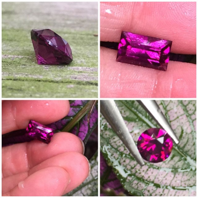 Sungura's Purple Garnet Collection (Round and Rectangle Garnets) - image by Sungura