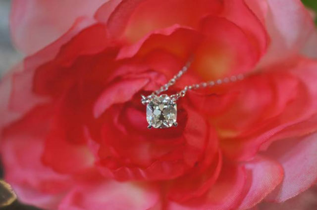 Tekate's August Vintage Cushion Reset:  Pendant Transformation to Edwardian Engagement Ring (Pendant) - image by Good Old Gold