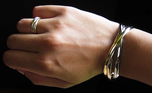 Yssie's Cartier 18K Trinity Bracelet and Ring Set - image by Yssie