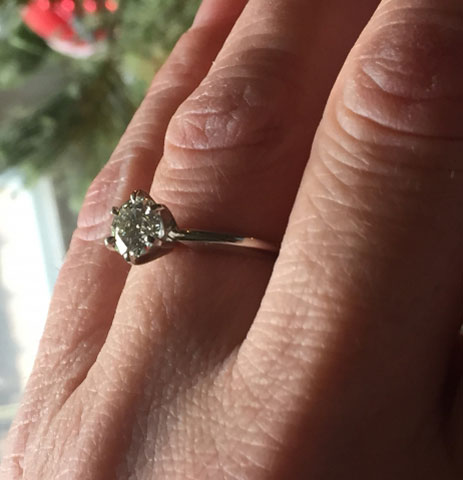 bigongit's Timeless 1.08 Carat Diamond Engagement Ring (Hand View) - image by bigongit