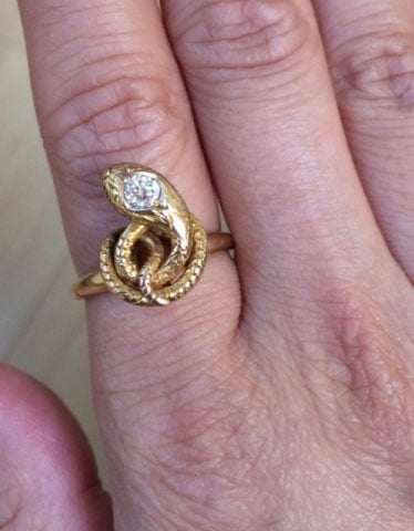 blingbunny10's Victorian Snake Ring (Hand View) - image by blingbunny10 blingbunny10's Victorian Snake Ring (Hand View) - image by blingbunny10