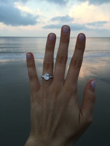 cdotc's 3 Carat Radiant Engagement Ring (Hand View) - image by cdotc