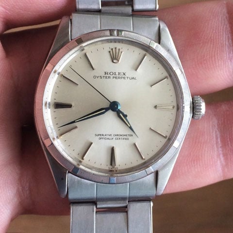 gregchang35's Vintage Rolex Oyster Perpetual Timepiece (Top View) - image by gregchang35