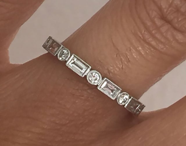 hathalove's Distinct Diamond Baguette Eternity Band (Top View) - image by hathalove hathalove's Distinct Diamond Baguette Eternity Band (Top View) - image by hathalove
