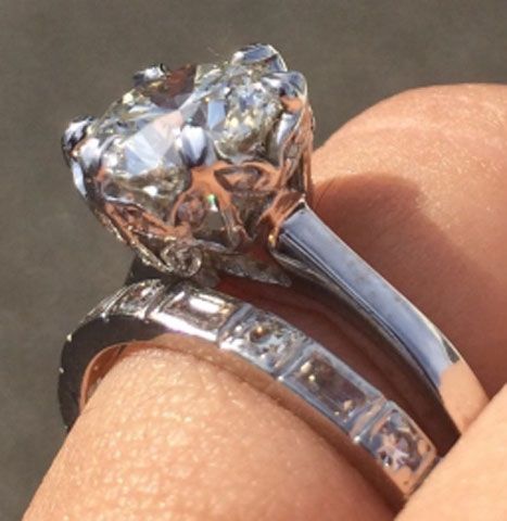 Nala's Versatility of a Solitaire Engagement Ring (Angle View) - image by nala