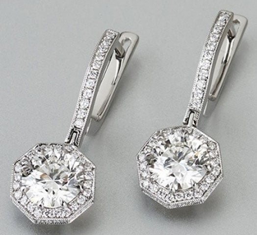 sparkle_zo's Dazzling Octagonal Halo Drop Earrings - image by Victor Canera sparkle_zo's Dazzling Octagonal Halo Drop Earrings - image by Victor Canera