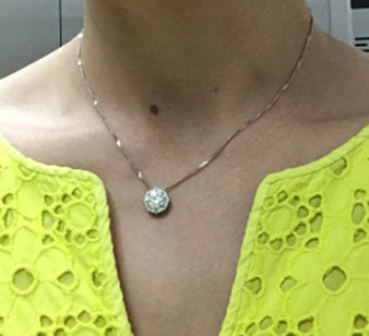 sparkle_zo's Gorgeous Octagonal Halo Pendant (Neck View) - image by sparkle_zo