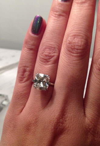 wintotty's 4.27 Carat August Vintage Cushion (AVC) Diamond Ring (Hand View) - image by wintotty wintotty's 4.27 Carat August Vintage Cushion (AVC) Diamond Ring (Hand View) - image by wintotty