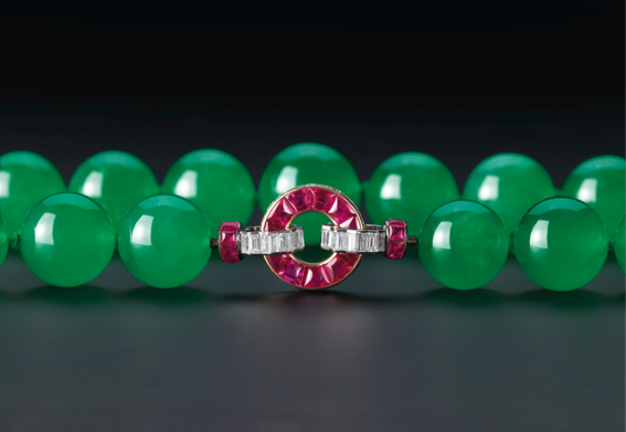 The Hutton-Mdivani jadeite necklace • Sotheby's Hong Kong