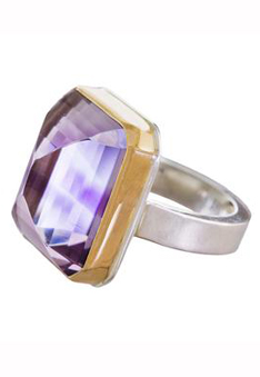 Jamie Joseph inverted amethyst ring