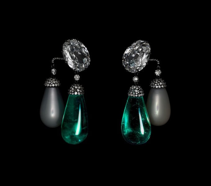 Jewels by JAR at the Metropolitan Museum of Art, Emerald and Diamond Earrings