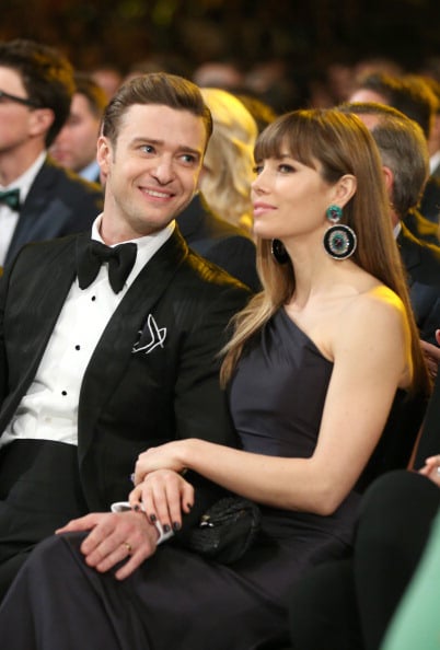 Justin Timberlake and Jessica Biel in Lorraine Schwartz earrings