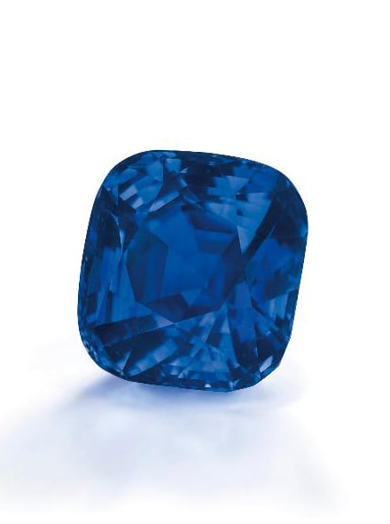 35.09-carat Kashmir sapphire • Image: Christie's