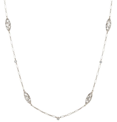 Kwiat Vintage Collection 27-inch diamond filigree chain