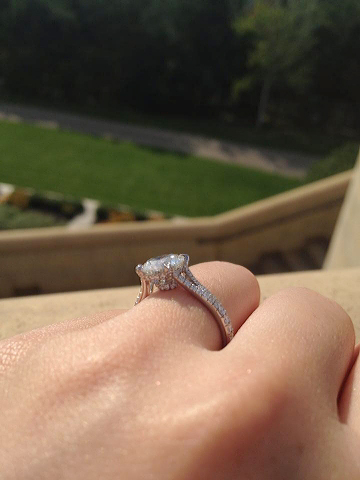 Diamond engagement ring by Leon Megé Diamond engagement ring by Leon Megé