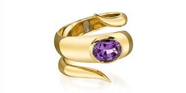 Lilac Spinel Wish Ring - in 18kt Yellow Gold at Ritani