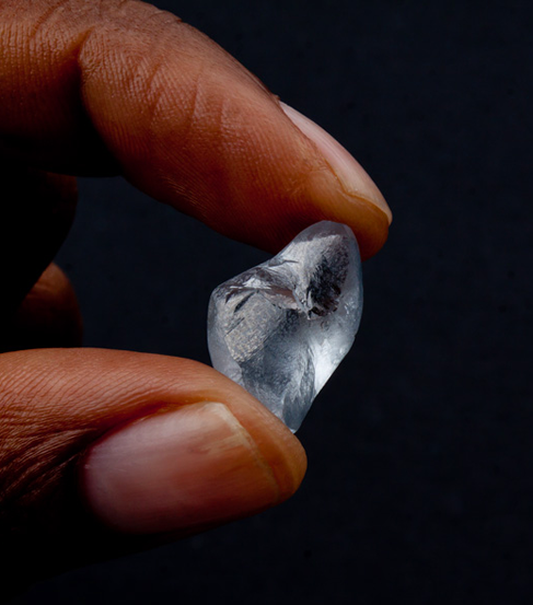 Lucara Diamond Corp. 9.46-carat blue diamond from the Karowe Mine