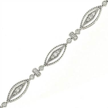 Maiden Lane B7770X050W4 Oval Fashion Link Diamond Bracelet by Solomon Brothers