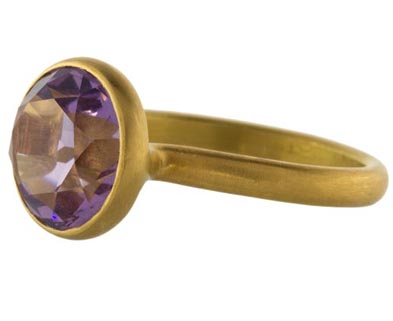 Marie-Helene de Taillac amethyst Princess ring