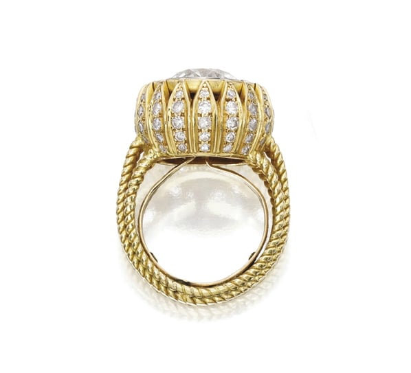 Mary-Kate Olsen's engagement ring via Sotheby's