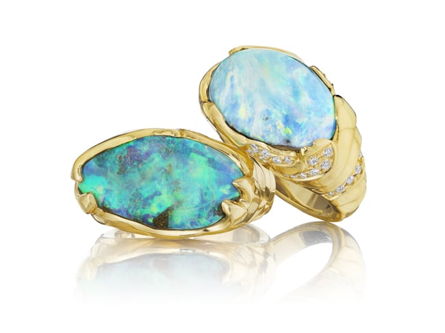 Mimi So ZoZo boulder opal rings