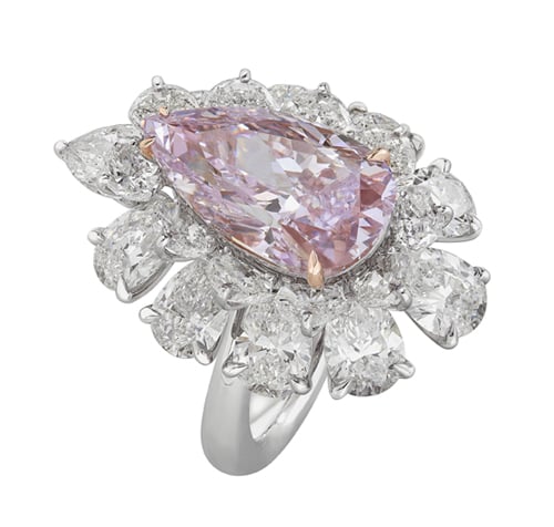 Nirav Modi's 5.67-carat pink diamond ring