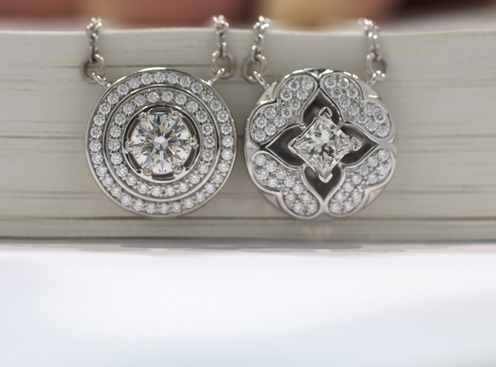 Nuture by Reena lab-grown diamond pendants • Image Erika Winters