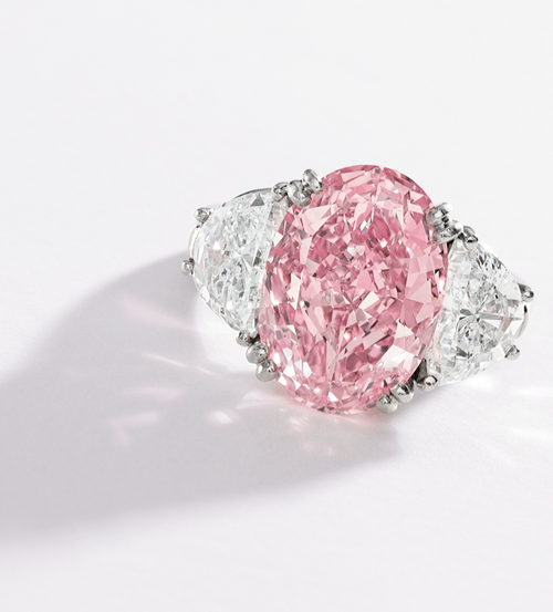 Fancy Intense Pink  Diamond Ring, Oscar Heyman & Brothers