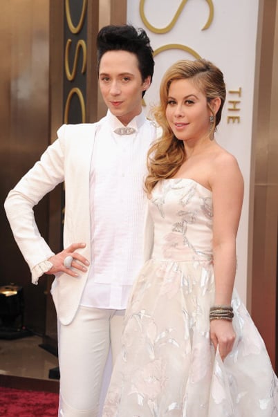 2014 Oscars Johnny Weir in Le Vian and DeMarco jewels