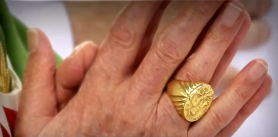 Pope Benedict XVI's ring Pope Benedict XVI ring