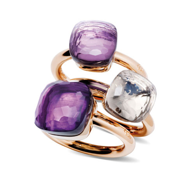 Pomellato Nudo Rings with Amethyst