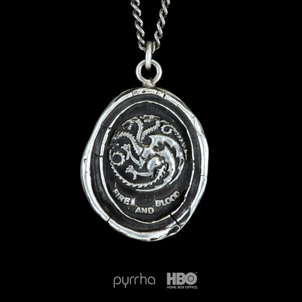 Game of Thrones House Targaryen Talisman Necklace from Pyrrha & HBO