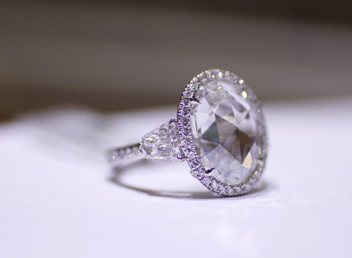 Rose-cut diamond engagement ring by Rahaminov Diamonds