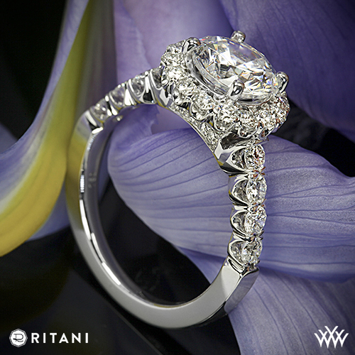 Ritani Masterwork halo diamond ring
