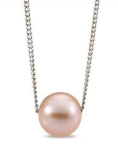 Pink freshwater pearl necklace by Ritani
