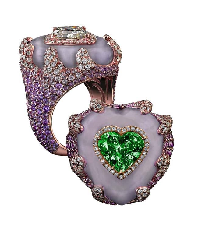 Robert Procop Exceptional Jewels Collection • 7.06-carat emerald heart ring