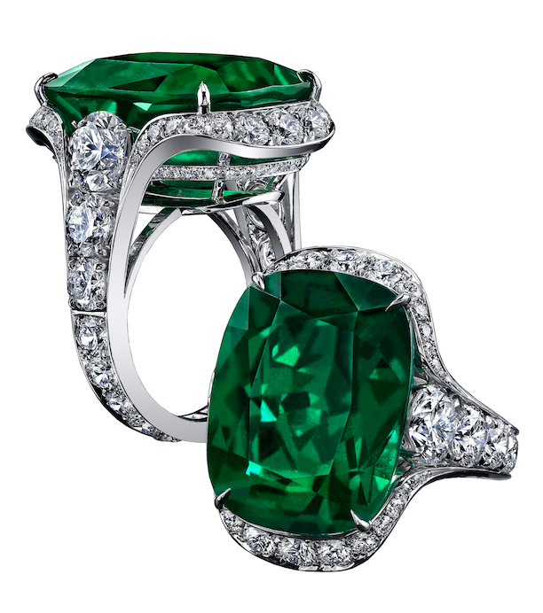 Robert Procop Exceptional Jewels Collection • 23.03-carat cushion-cut emerald ring