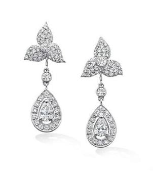 Pippa Middleton Royal Wedding Diamond Drop Earrings