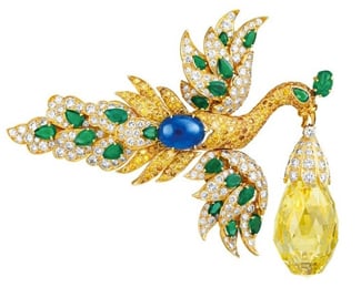 Walska Briolette diamond brooch by Van Cleef & Arpels