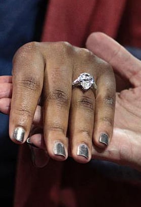 Savannah Brinson's engagement ring from LeBron James