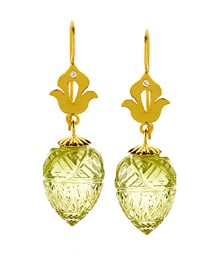 Minaret Carved Lale earrings by Shamila